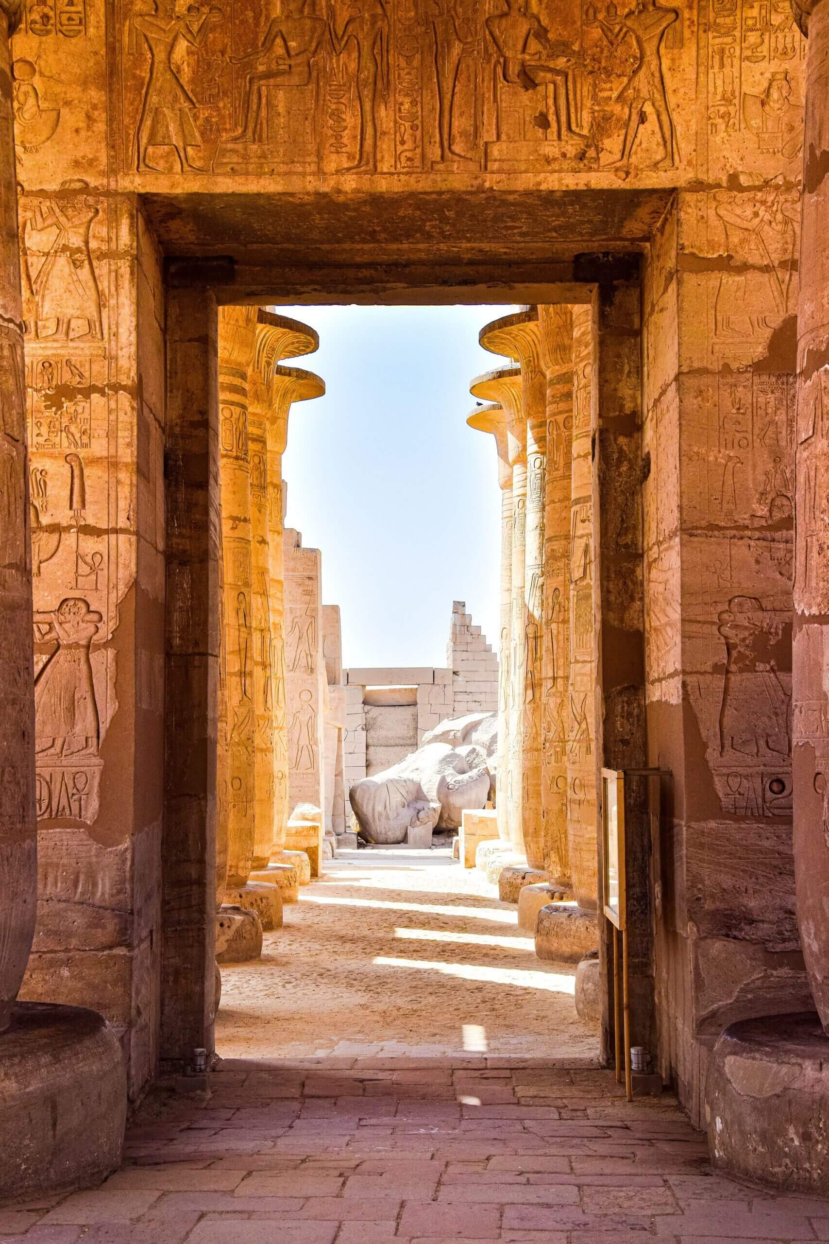 Doorway with egyptian symbols